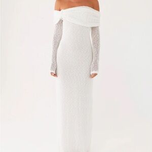 Elegant White Off-Shoulder Dress